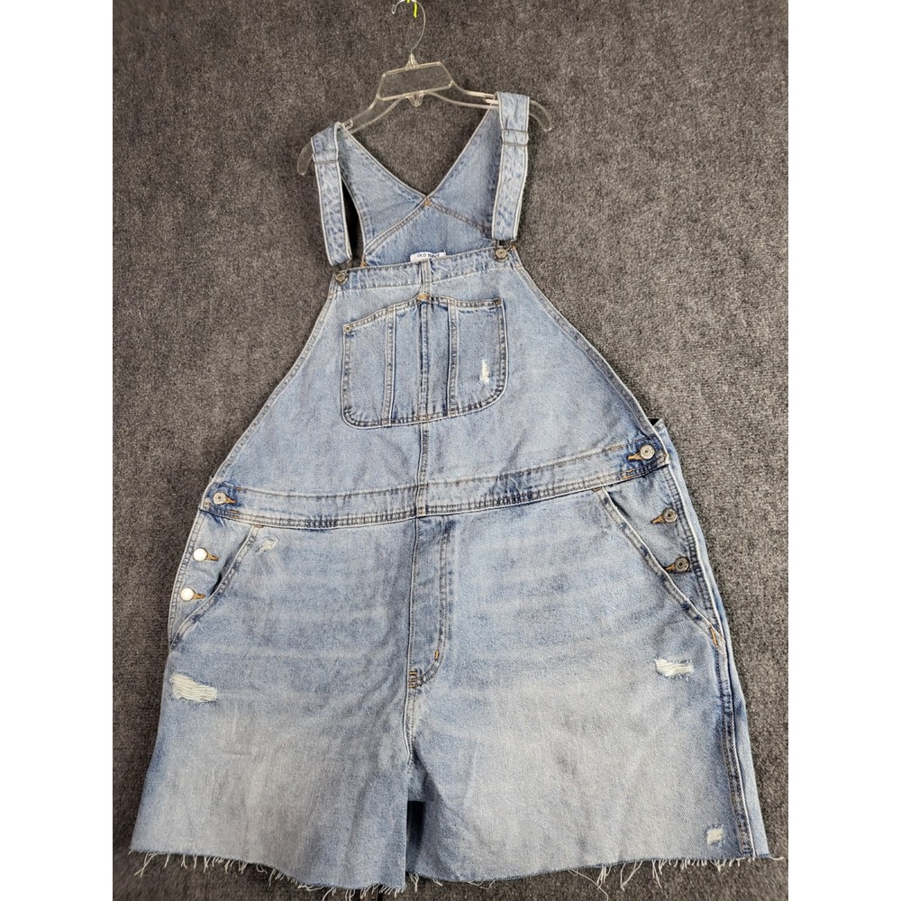Old Navy Light Blue Denim Short Overalls